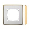 SIMON 82 DETAIL SELECT BIAŁY METAL / PODSTAWA ZŁOTY RAMKA 1X